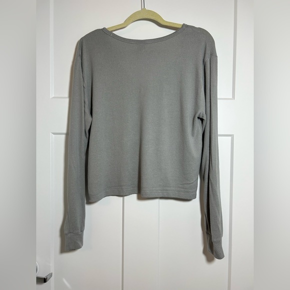 Crop Fleece Super Low V Neck Sweater, Victoria’s Secret Pink Sweater - Picture 6 of 9